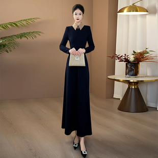 长款 超好看 今年流行爆款 连衣裙2025新款 加厚气质连衣裙257 冬装