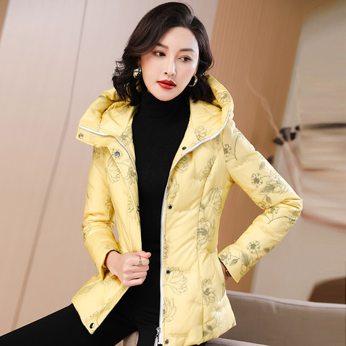 冬季新款白鸭绒短款羽绒服