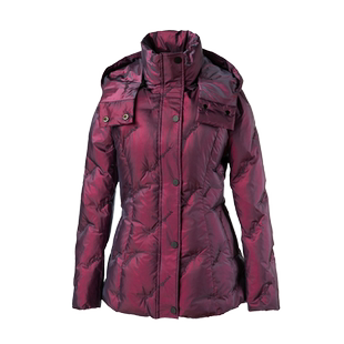 紫色羽绒服女高级感品牌短款冬季新款时尚修身小款白鸭绒外套6212