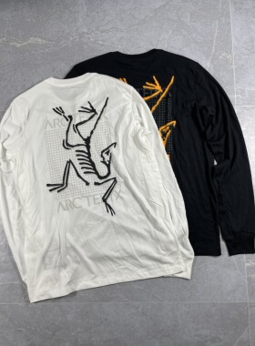 正品现货Arcteryx始祖鸟Multi Bird后背Logo龙年限定圆领衬衣长袖