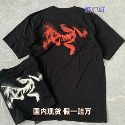 正品现货 Arcteryx始祖鸟 KRAGG SL系列T恤 彩虹纯棉男女圆领短袖