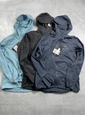 正品 始祖鸟Arcteryx 防晒Squamish轻薄连帽夹克外套皮肤衣冲锋衣