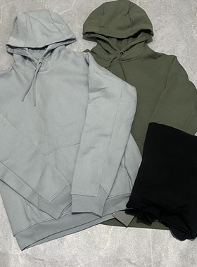 正品现货Arcteryx始祖鸟EMBLEM纯色Logo抽绳连帽抓绒保暖卫衣帽衫