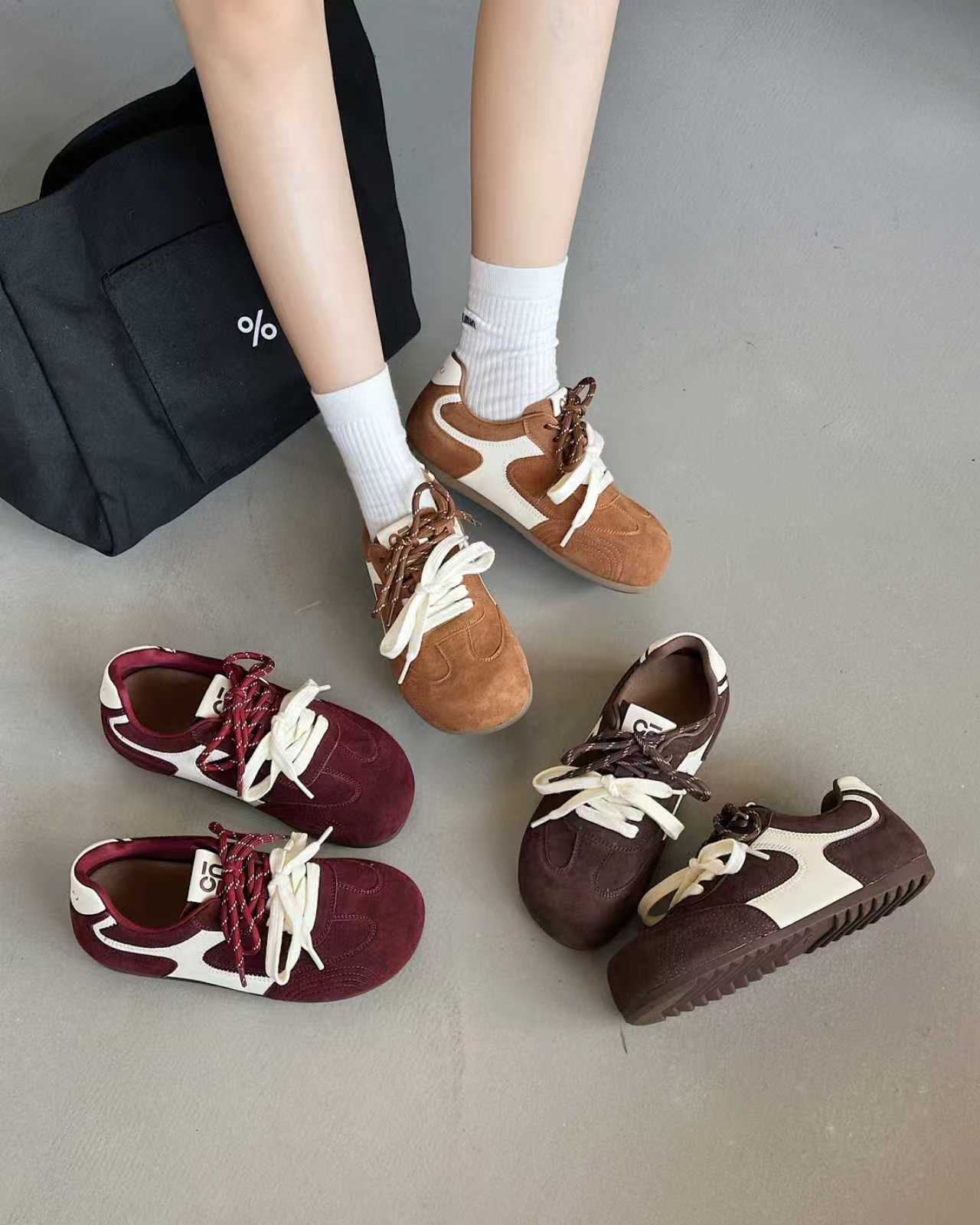 米新款2025秋冬款厚底德训鞋内增高板鞋运动休闲鞋跑步鞋女鞋2511