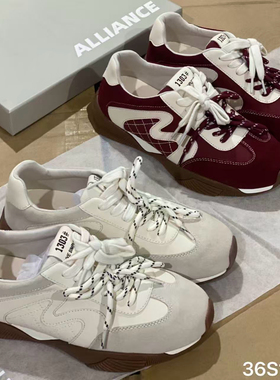 欧洲站2026春真皮阿甘鞋德训鞋运动休闲跑步鞋学生鞋板鞋女15639