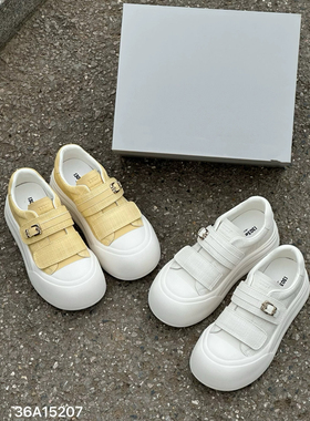 欧洲站2026春松糕厚底丑萌大头面包鞋时尚百搭女学生板鞋潮15207
