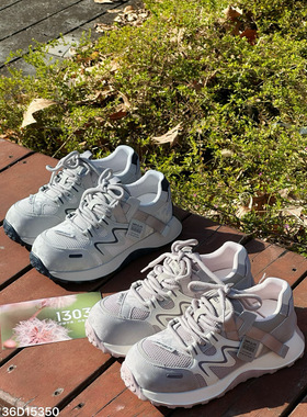 欧洲站2026春款真皮松糕厚底透气老爹鞋运动休闲鞋舒适女鞋15350