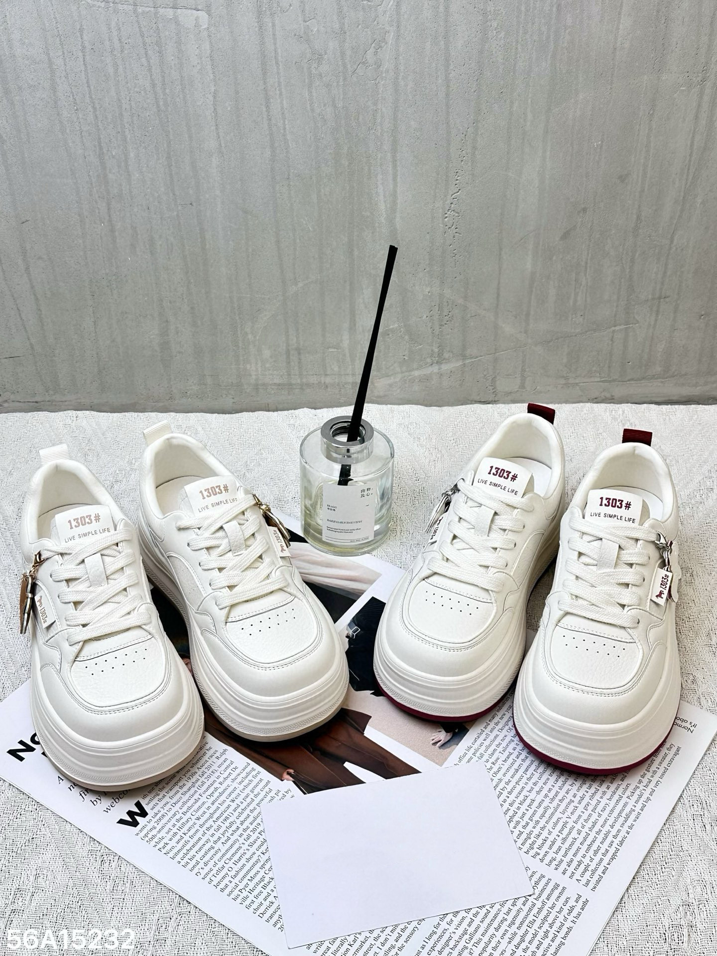 欧洲站2026春款真皮松糕厚底小白鞋休闲运动鞋板鞋增高女鞋15232