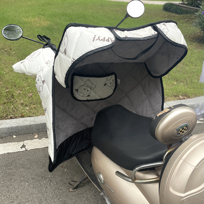 电动车挡风被冬季加绒加厚小型防雨电瓶摩托防寒女电车防水防风罩