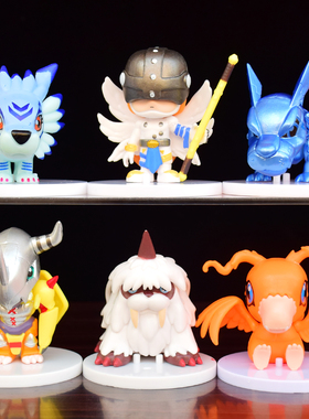 数码宝贝手办盲盒公仔暴龙亚古兽加布巴达迪路兽蛋糕装饰玩偶摆件