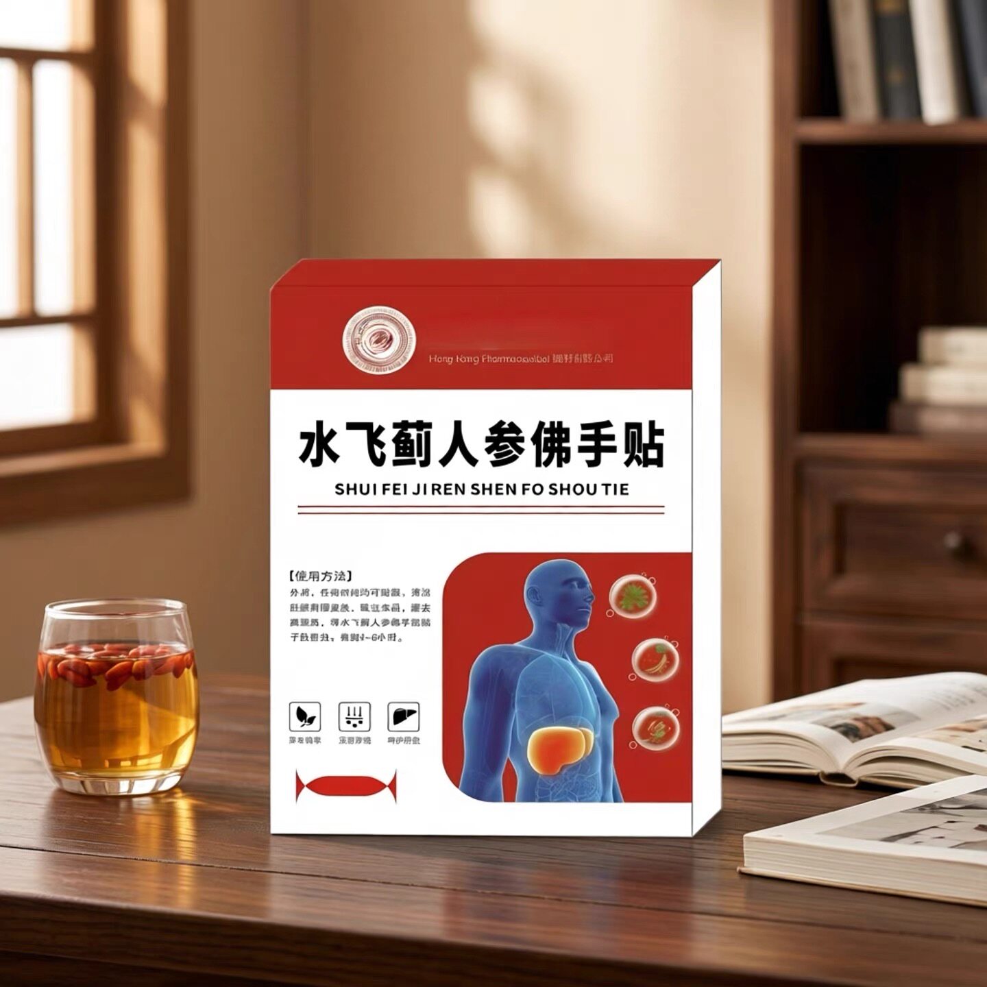 【全网热销800W+】老港货水飞蓟人参佛手贴直播同款 官方正品