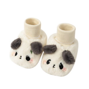 婴儿鞋子秋冬款宝宝保暖鞋袜男宝女宝毛绒学前鞋儿童防滑学步鞋潮
