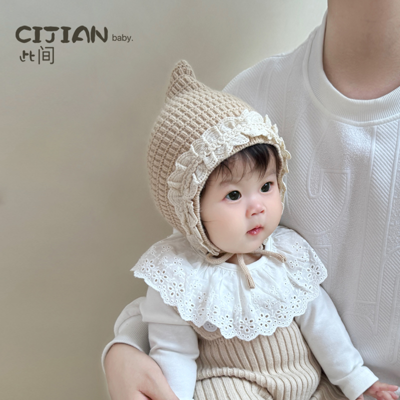 宝宝春夏季防风保暖尖尖套头帽