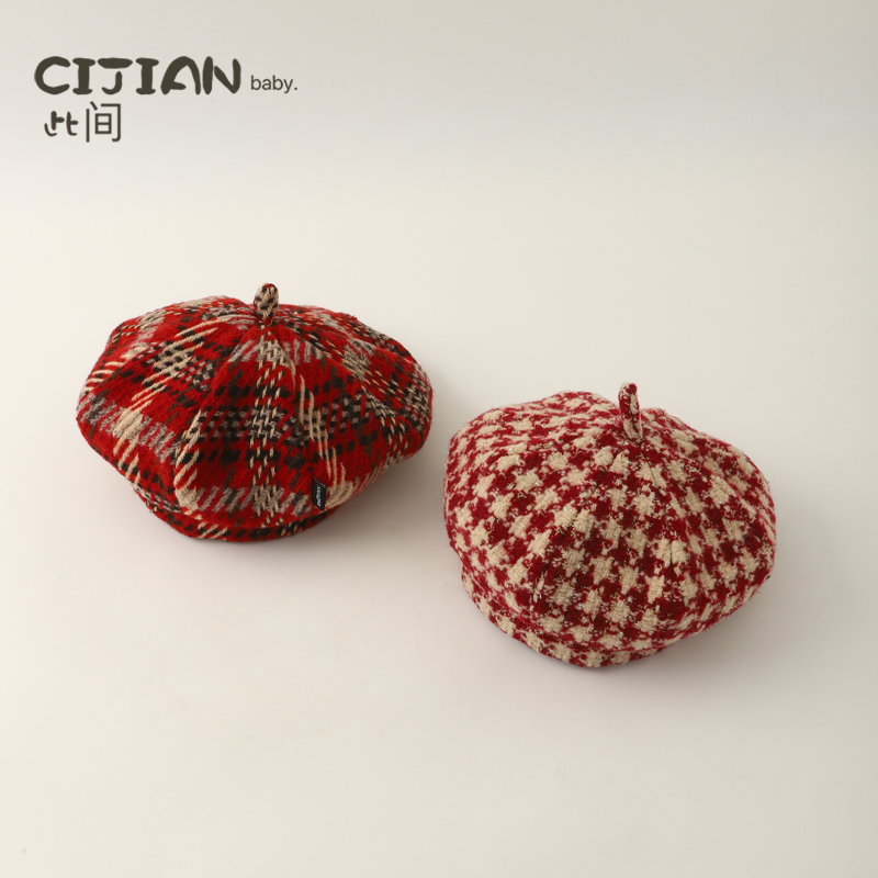 儿童帽子春秋新款宝宝画家帽