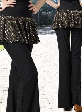 新款亮片裙裤广场舞裤