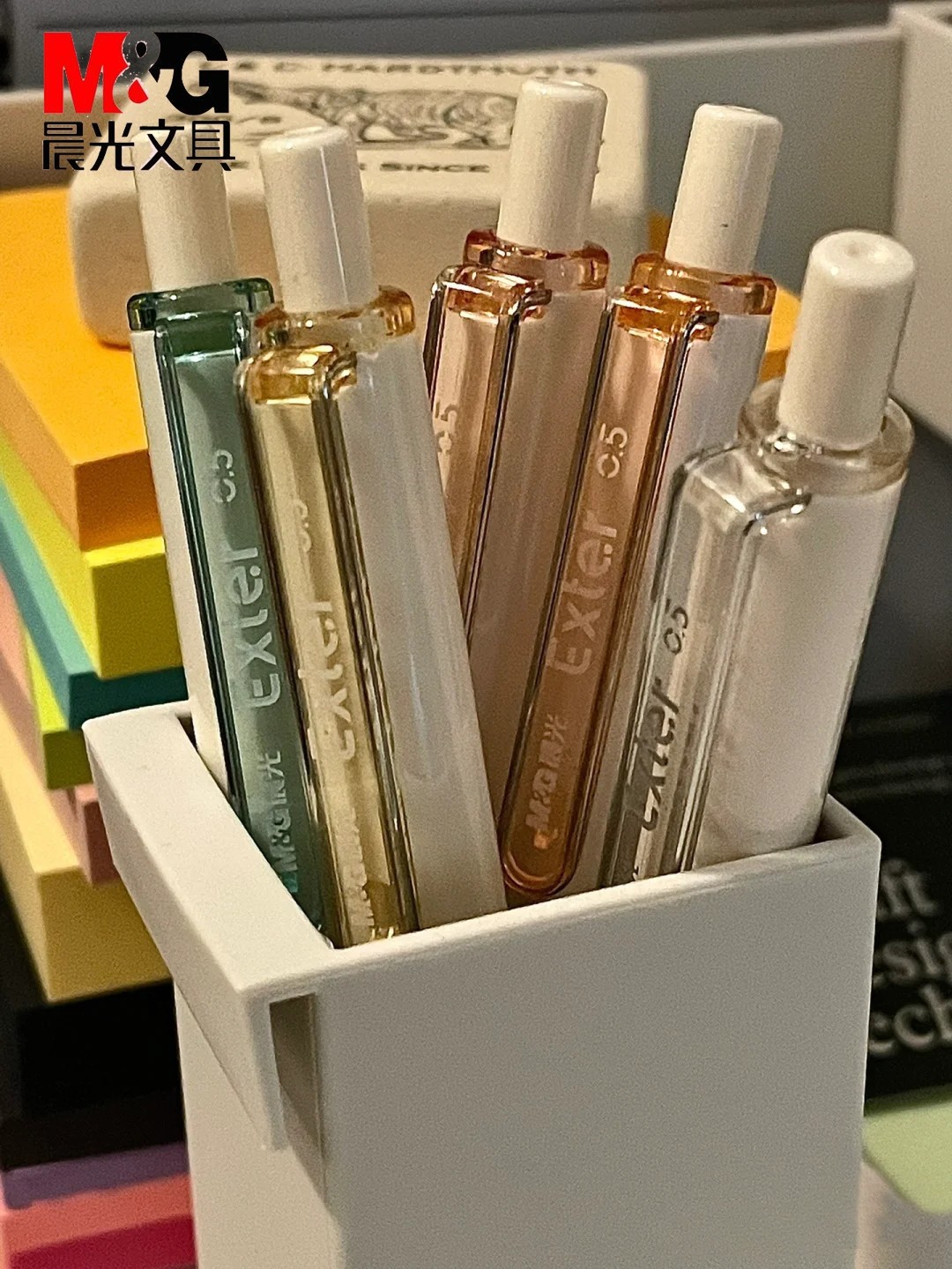 5学生用st针尖锥黑色考试水笔按压式签字笔exter特别好写好顺滑碳素