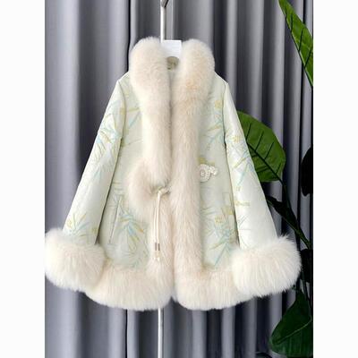 棉中长款宽松新中式大码