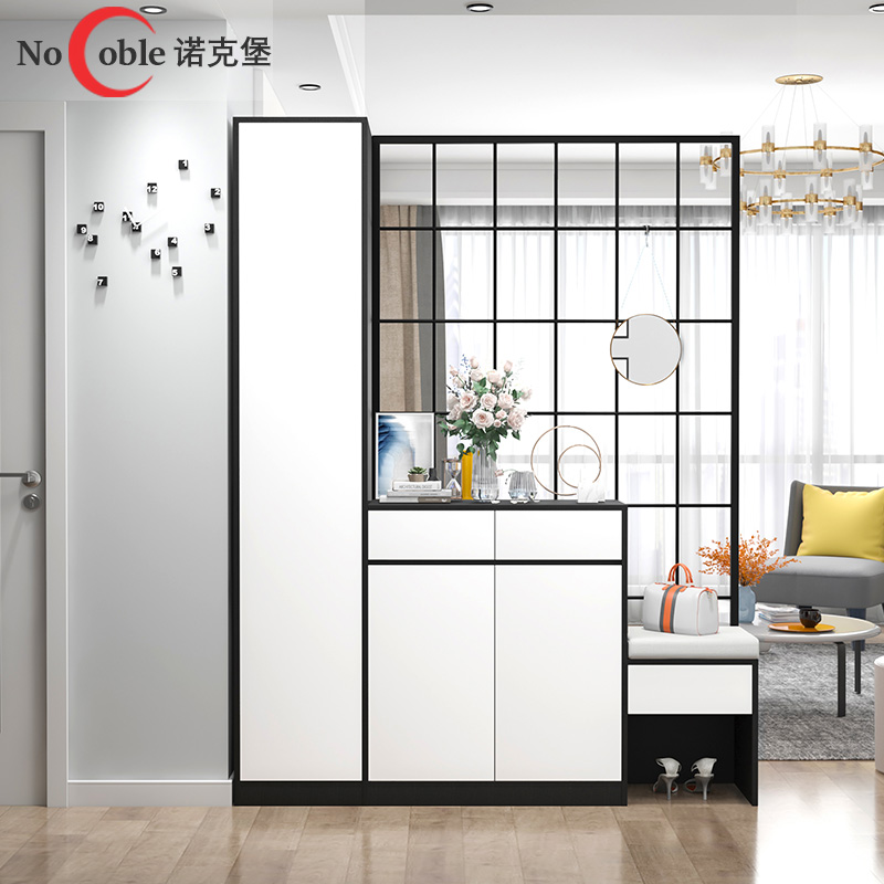 进门入户现代简约屏风鞋柜一体