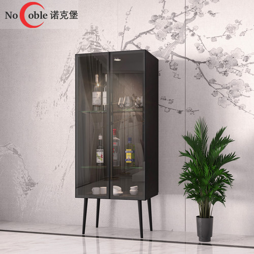 现代简约储物柜意式轻奢酒柜靠墙
