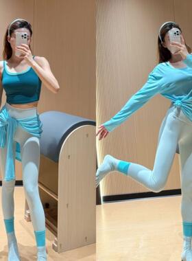 瑜伽服撞色运动内衣女外穿跑步训练健身文胸一体式防震瑜伽背心