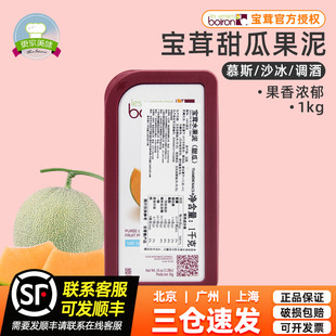 法國進口寶茸甜瓜果溶1kg哈密瓜果醬商用烘焙原料軟糖果茸果泥