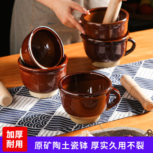 加厚擂钵研磨器蒜臼陶瓷舂钵
