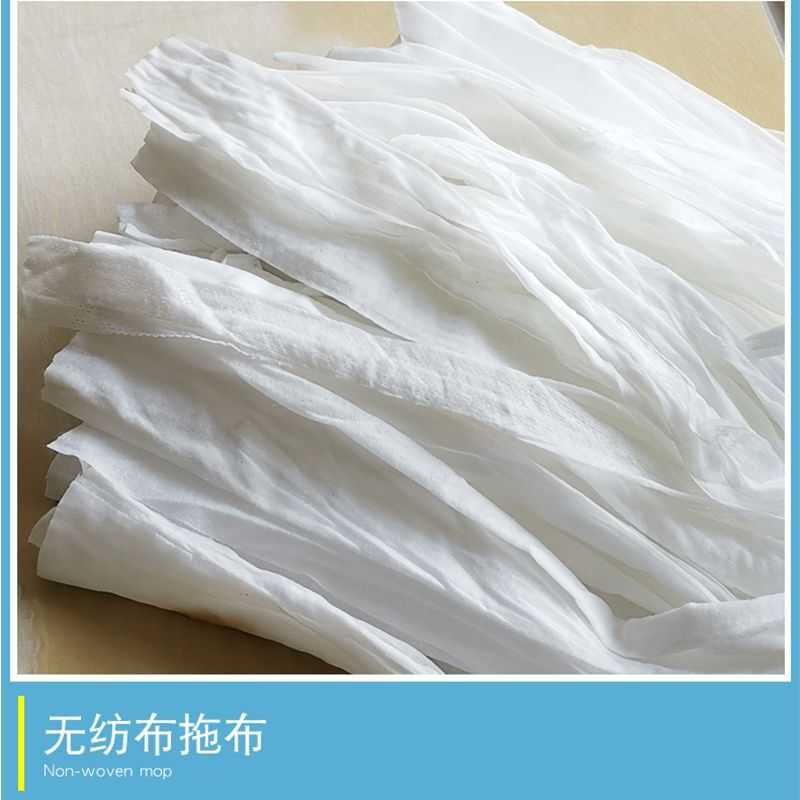 家用无纺布水拖长柄吸水拖地板老式墩布拖可替换头圆水布便宜拖把
