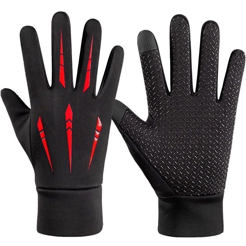 秋冬季骑行手套男骑行加绒防风防滑触屏防水薄款摩托车耐磨开