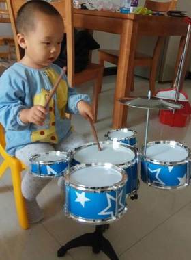 大号儿童玩具架子鼓初学者敲打宝宝小孩爵士鼓音乐器吉他益智3岁