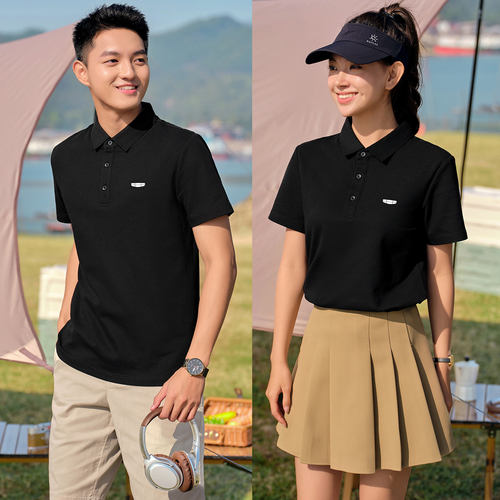 吉利汽车工作服polo衫工装短袖T