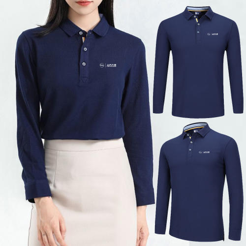 上汽大通长袖t恤工作服polo衫
