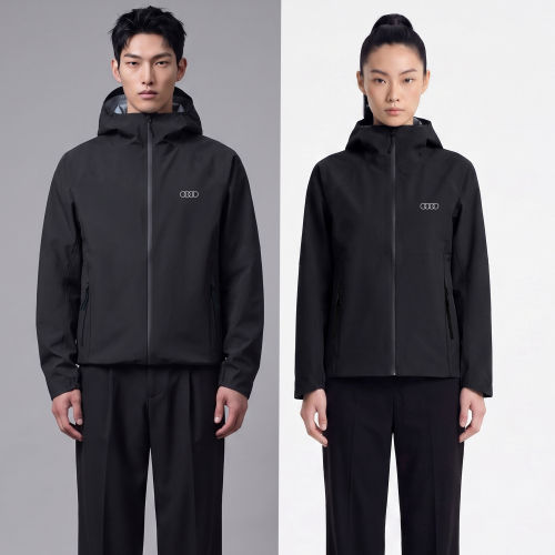 奥迪汽车工作服硬壳冲锋衣