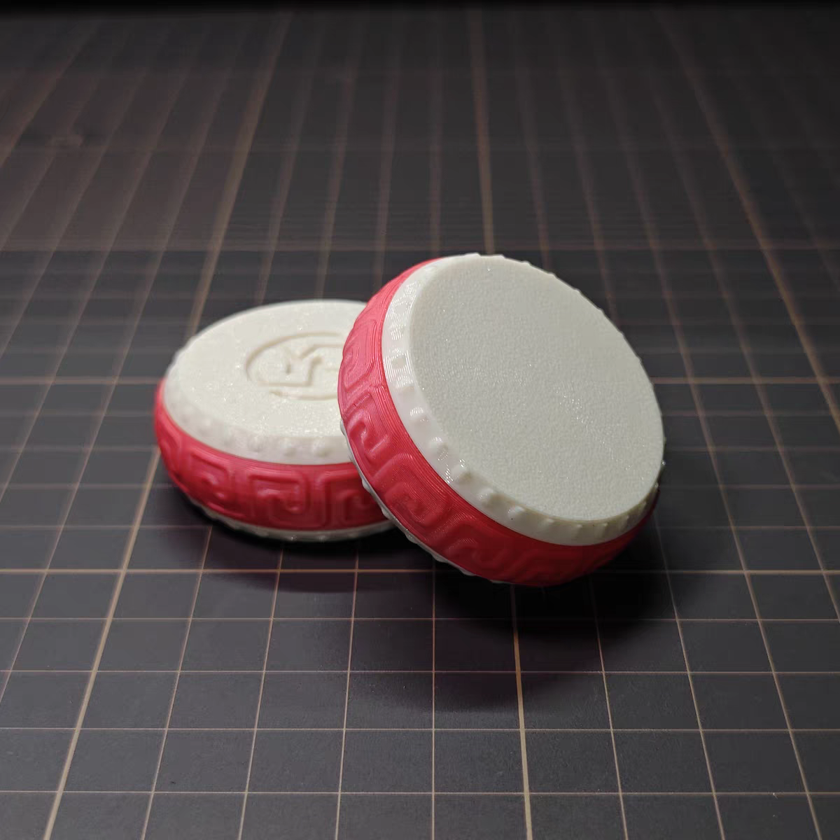 EDC解压玩具元核原创震震鼓解压神器棘轮啪啪币机械磁力段落手感