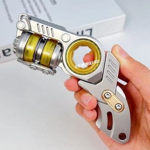 乐派震旦配件不锈钢尾托复合型指尖陀螺叮叮音叉棘轮edc黑科技潮