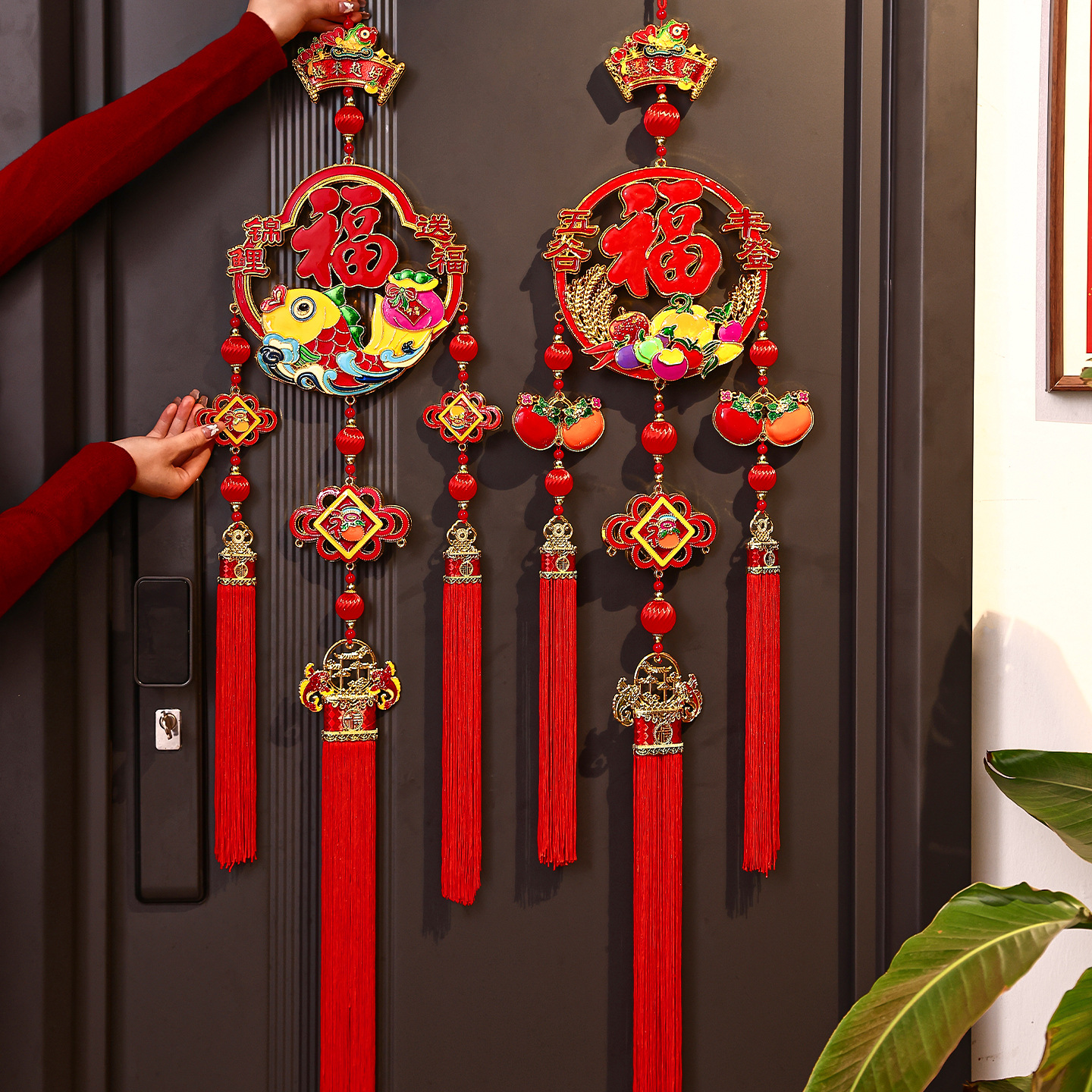 2026新款马年挂件春节过年入户大门福字挂饰新年装饰喜庆氛围布置