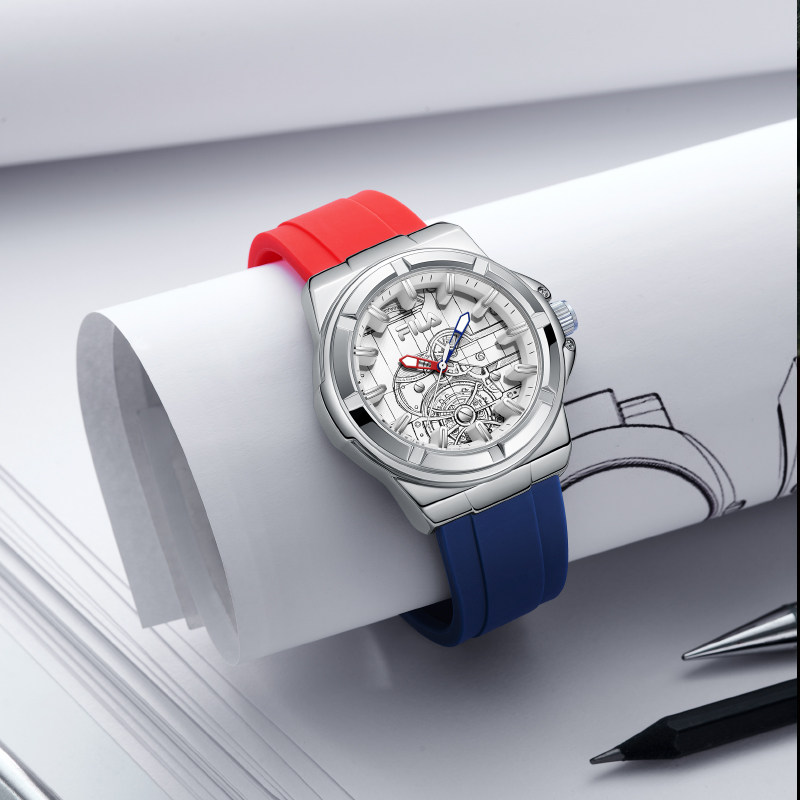 FILA斐乐学生手女生表潮酷设计感机械夜光腕表初高中学生男生6767