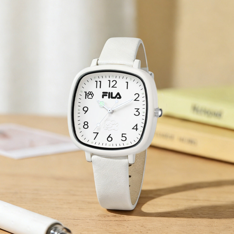 FILA斐乐手表学生初高中生女小方表只看时间精准静音考试专用6848