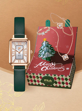 FILA斐乐复古手表轻奢小众小方表送女生朋友腕表生日礼物礼盒6264