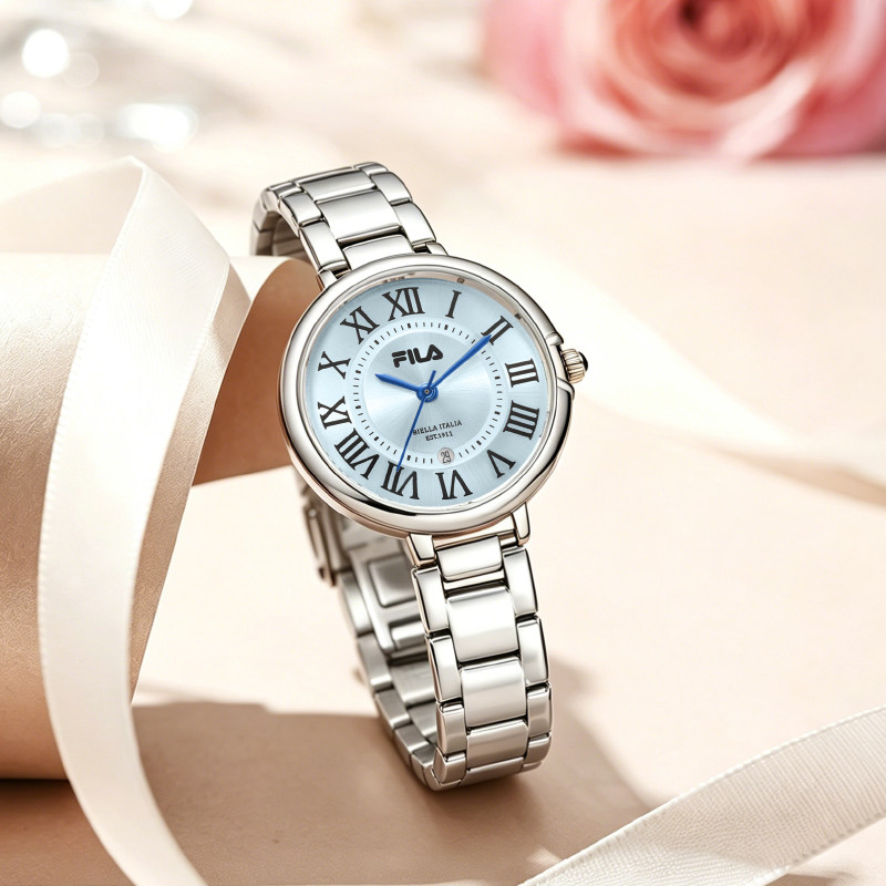 FILA斐乐手表女士小众轻奢石英简约气质腕表细表带送女生礼物6890
