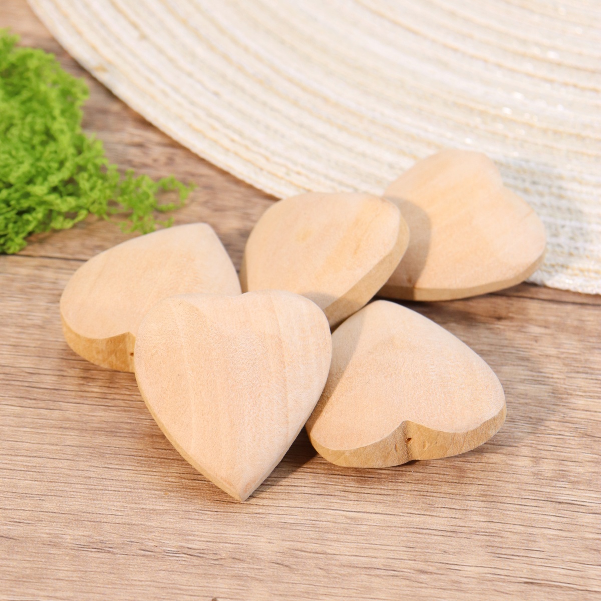 实木diy爱心配件木质毛坯