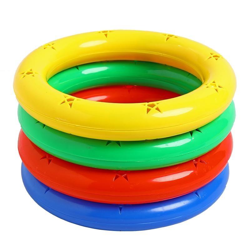 体操环有声器械早操训练圈手环铃粉色体操圈儿童手摇铃