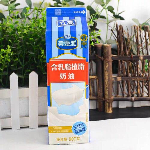 立高美蒂雅，依乐斯含乳脂植脂奶油907g*12盒蛋糕裱花 烘焙