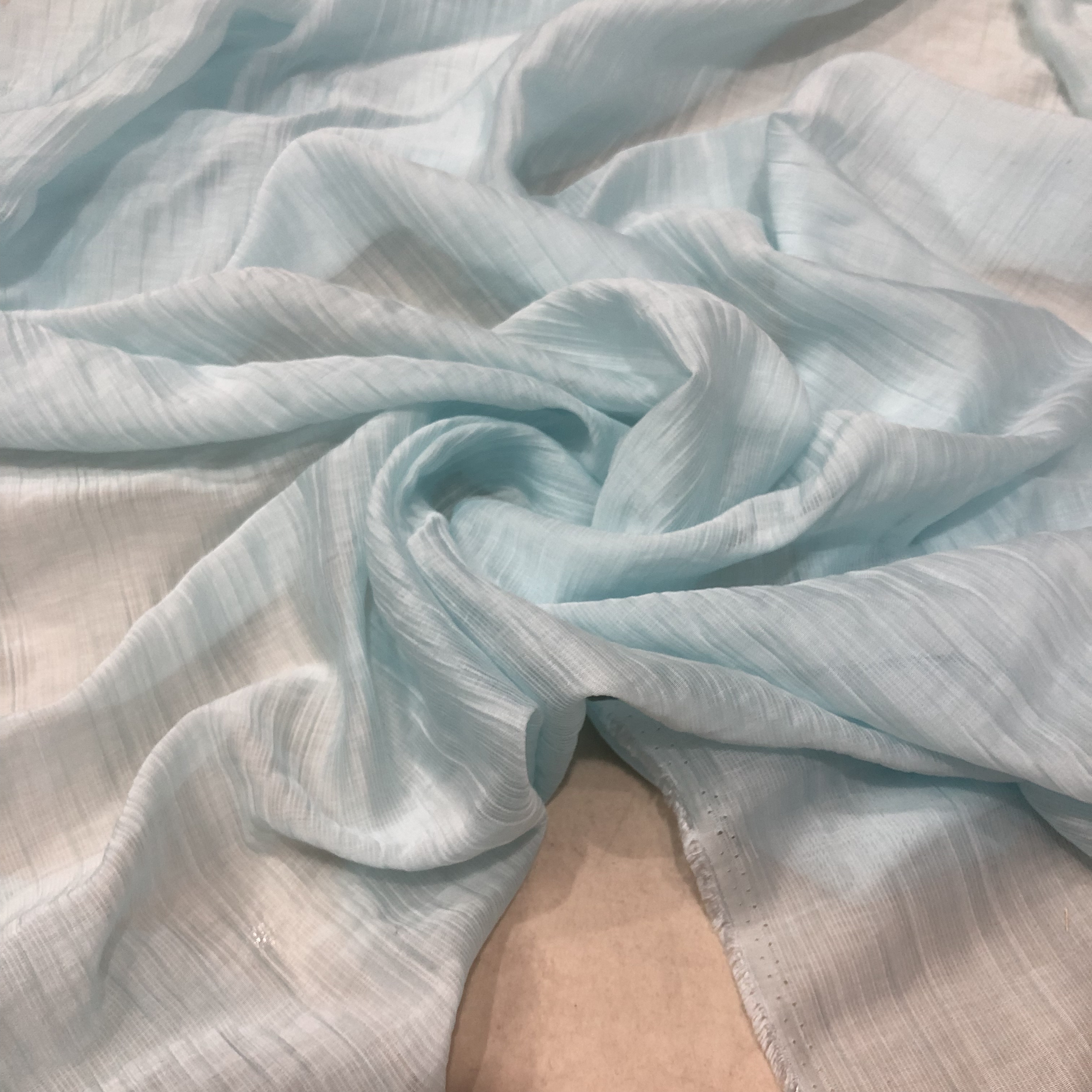 纯色压皱天丝棉布料轻薄内里衬打底布料汉服连衣裙衬衫防晒衣布料
