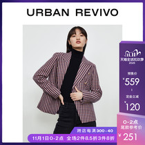 Double 11 pre-sale winter new winter new women's suit collar coat wj41s1en2001