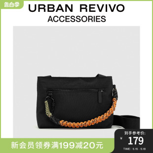 新款 潮流撞色编绳单肩斜挎包UAMB40008 男士 REVIVO2024春季 URBAN