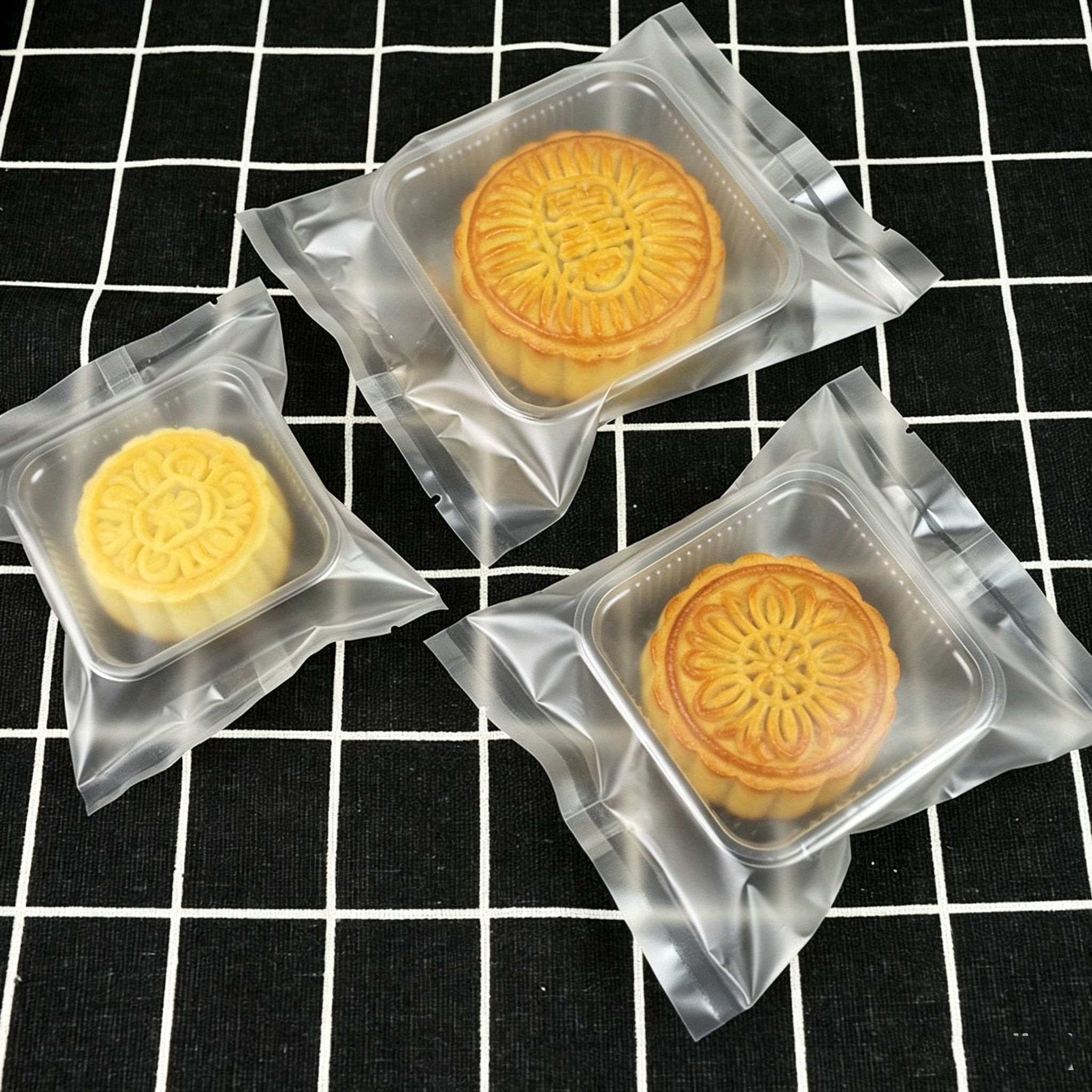 蛋黄酥包装袋机封透明肚脐饼五仁桃山皮豆沙月饼绿豆糕老婆饼袋子