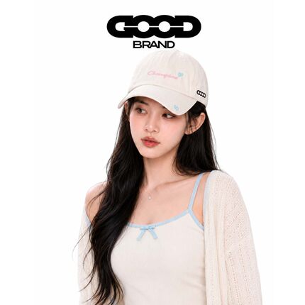 【正品直售】GOOD BRAND软顶棒球帽女宽帽檐大脸显脸小情侣鸭舌帽