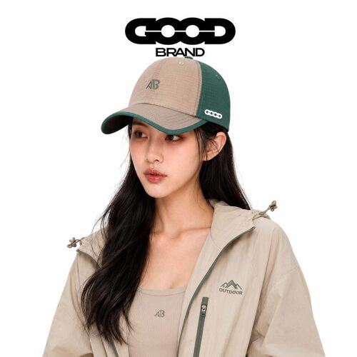 【正品直售】GOOD BRAND拼色刺绣AB字母棒球帽男女夏季轻薄款速干