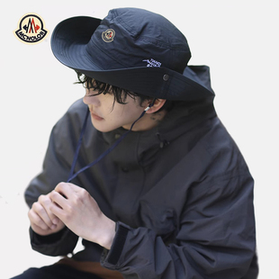 【正品现货】蒙口米色帽子男夏渔夫帽透气遮阳帽防晒帽户外太阳帽