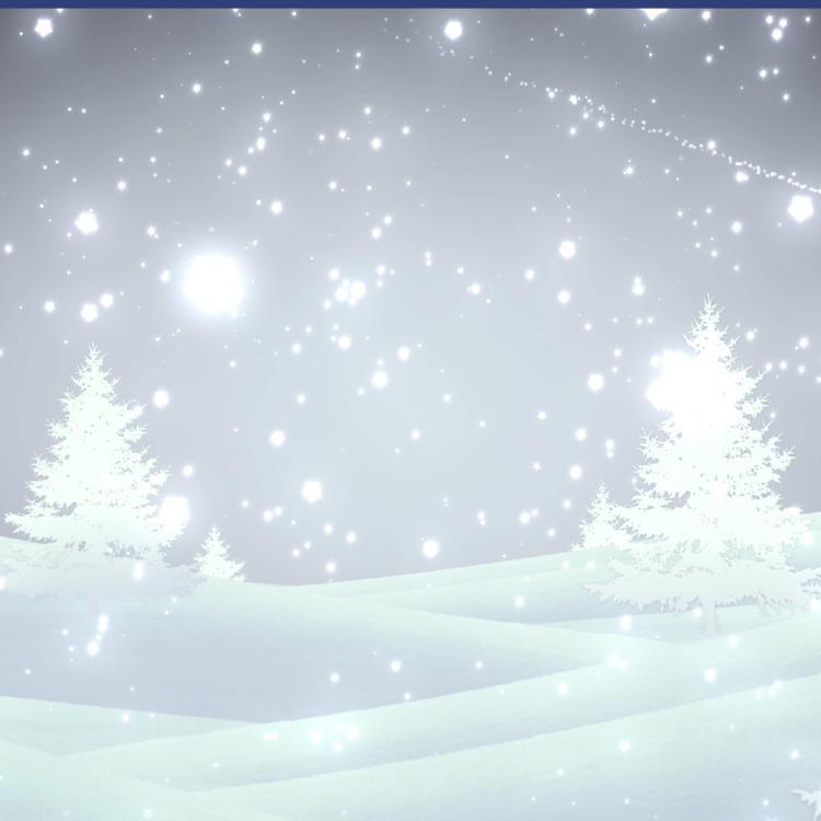 249led大屏幕高清视频素材梦幻唯美浪漫下雪景雪花飘落动态背景
